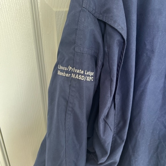 VINTAGE 90’s Y2K Sport Full Zip Jacket Mens Navy Blue Fall Excellent Condition - Picture 3 of 5